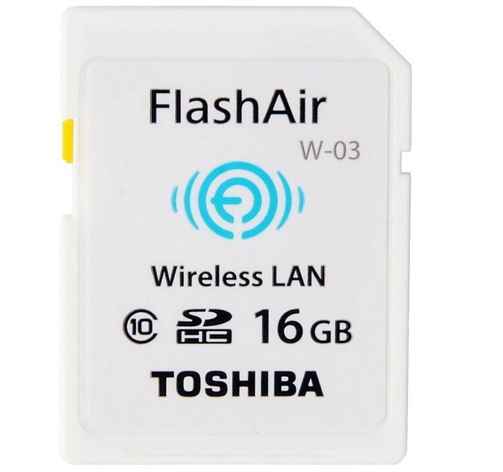 无线传输利器 16GB东芝FlashAir SD卡仅售129元，数码交换更便捷